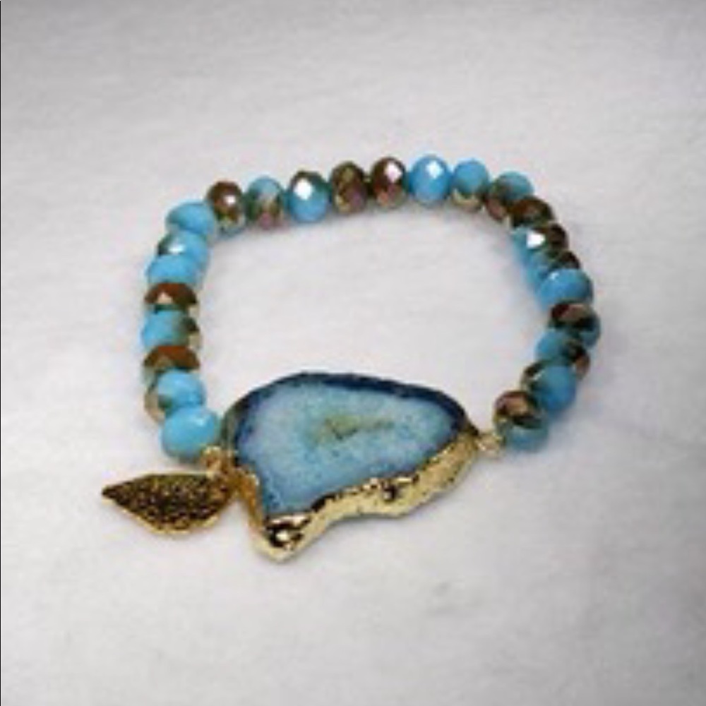 Handmade boho beaded bracelet